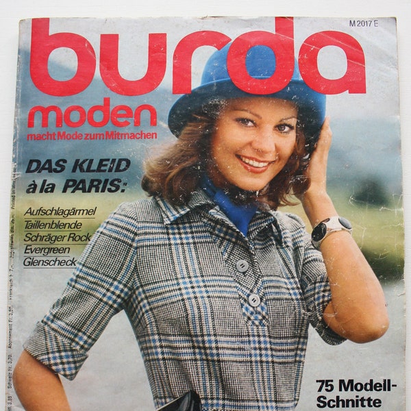 Burda Moden 9/ 1973   Anleitungen ,Schnittbogen , Modezeitschrift Modeheft Nähzeitschrift Modemagazin