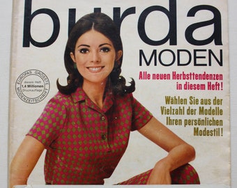 Burda Moden 9/ 1966 instructions, cutting sheet, fashion magazine, fashion magazine, sewing magazine, fashion magazine