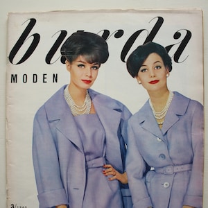 Burda Moden 3/ 1960  Anleitungen ,Schnittbogen , Modezeitschrift Modeheft Nähzeitschrift Modemagazin