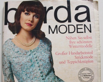 Burda Moden 10/ 1965 instructions, cutting sheets, fashion magazine, fashion booklet, sewing magazine, fashion magazine