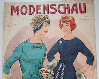 Modenschau     Heft Nr.51   Schnittmusterbogen   Modezeitschrift Modeheft Nähzeitschrift Modemagazin