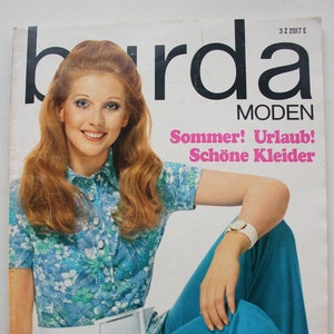 Burda Moden 6/ 1969  Anleitungen ,Schnittbogen , Modezeitschrift Modeheft Nähzeitschrift Modemagazin