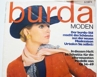 Burda Moden 8/ 1970 Instructions, pattern sheets, fashion magazine, sewing magazine, fashion magazine