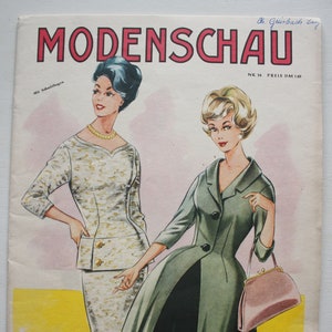 Fashion show booklet No.54 pattern sheet fashion magazine fashion booklet sewing magazine fashion magazine
