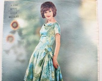 Meyer's Swiss Women's and Fashion Journal No.8 1962 pattern magazine de mode magazine de mode magazine de couture