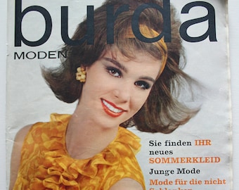 Burda Moden 4/ 1963 Anleitungen ,Schnittbogen , Modezeitschrift Modeheft Nähzeitschrift Modemagazin