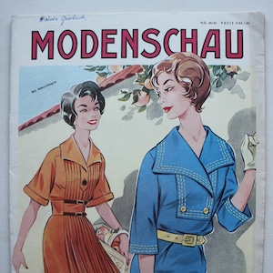Fashion show booklet No. 48/49 pattern sheet fashion magazine fashion booklet sewing magazine fashion magazine