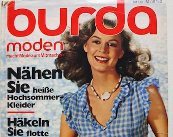 Burda Moden 7/ 1979   Anleitungen ,Schnittbogen , Modezeitschrift  Modeheft Nähzeitschrift  Modemagazin