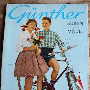 Günther boys and girls children&#39;s fashion booklet 162 pattern sheet, fashion magazine fashion booklet sewing magazine fashion magazine fashion journal