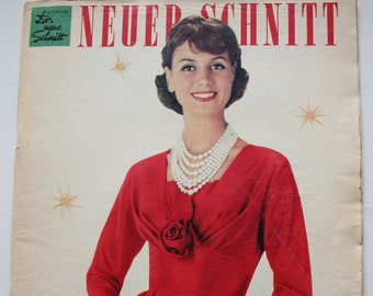 Neuer Schnitt 12/ 1959   Anleitungen ,Schnittbogen , Modezeitschrift  Modeheft Nähzeitschrift  Modemagazin