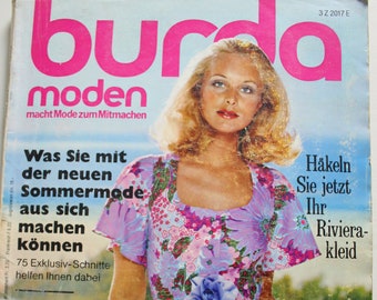 Burda Moden 4/ 1972 Instructions, cutting sheets, fashion magazine Retro Sewing Patterns Vintage Fashion Magazine