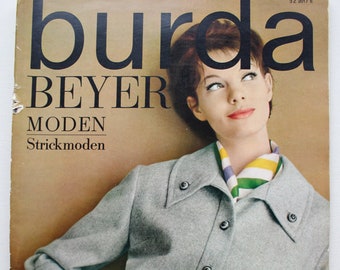 Burda Beyer Moden 10/ 1963 instructions, cutting sheet, fashion magazine, fashion magazine, sewing magazine, fashion magazine