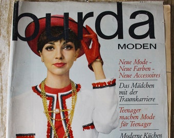 Burda Moden 3/ 1962 with instructions, patterns, fashion magazine, fashion magazine, sewing magazine, fashion magazine