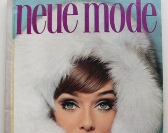 Neue Mode fashion special issue autumn-winter 1966/67 pattern sheet, fashion magazine fashion magazine sewing magazine fashion magazine
