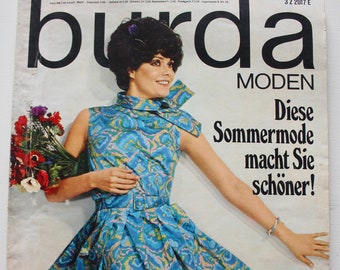 Burda Moden 4/ 1968 instructions, cutting sheets, fashion magazine, fashion booklet, sewing magazine, fashion magazine