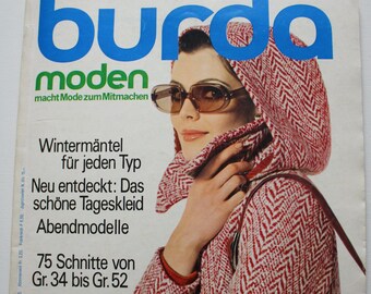 Burda Moden 10/ 1970    Anleitungen ,Schnittbogen , Modezeitschrift  Modeheft Nähzeitschrift  Modemagazin