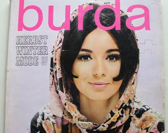 Burda fashion special issue autunno/inverno 1966/67 cartamodelli, rivista di moda, rivista di moda, rivista di cucito, rivista di moda