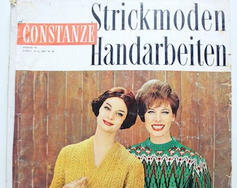 Constanze knitwear numero speciale 1962 cartella di lavoro, rivista di moda, rivista di moda, rivista di moda