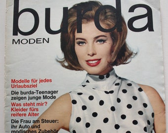 Burda Moden 5/ 1963 instructions, feuilles à découper, magazine de mode, livret de mode, magazine de couture, magazine de mode