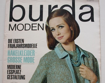 Burda Moden 2/ 1965 Instructions, pattern sheets, fashion magazine, fashion booklet, sewing magazine, fashion magazine