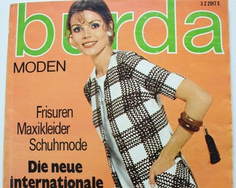 Burda Moden 3/ 1970    Anleitungen ,Schnittbogen , Modezeitschrift  Modeheft Nähzeitschrift  Modemagazin