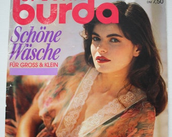 Burda  Schöne Wäsche  1977   Anleitungen ,Schnittbogen , Modezeitschrift  Modeheft Nähzeitschrift  Modemagazin