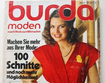 Burda Moden 4/ 1979   Anleitungen ,Schnittbogen , Modezeitschrift  Modeheft Nähzeitschrift  Modemagazin