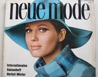 Neue Mode fashion special issue autumn/winter 1967/68 pattern sheet, fashion magazine fashion magazine sewing magazine fashion magazine