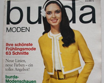 Burda Moden 2/ 1969 instructions, cutting sheets, fashion magazine, fashion booklet, sewing magazine, fashion magazine