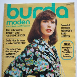 Burda Moden 10/ 1972 avec instructions, feuilles à découper, magazine de mode, livret de mode, magazine de couture, magazine de mode image 1