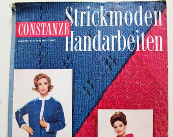 Constanze knitwear special issue 1963 workbook, fashion magazine fashion magazine fashion magazine