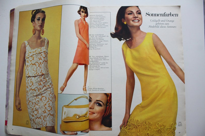 Burda Moden 5/ 1967 instructions, cutting sheets, fashion magazine, fashion booklet, sewing magazine, fashion magazine image 8