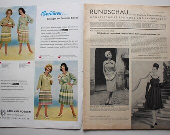Rundschau 3/1960 Fashion Magazine Fashion Magazine Sewing