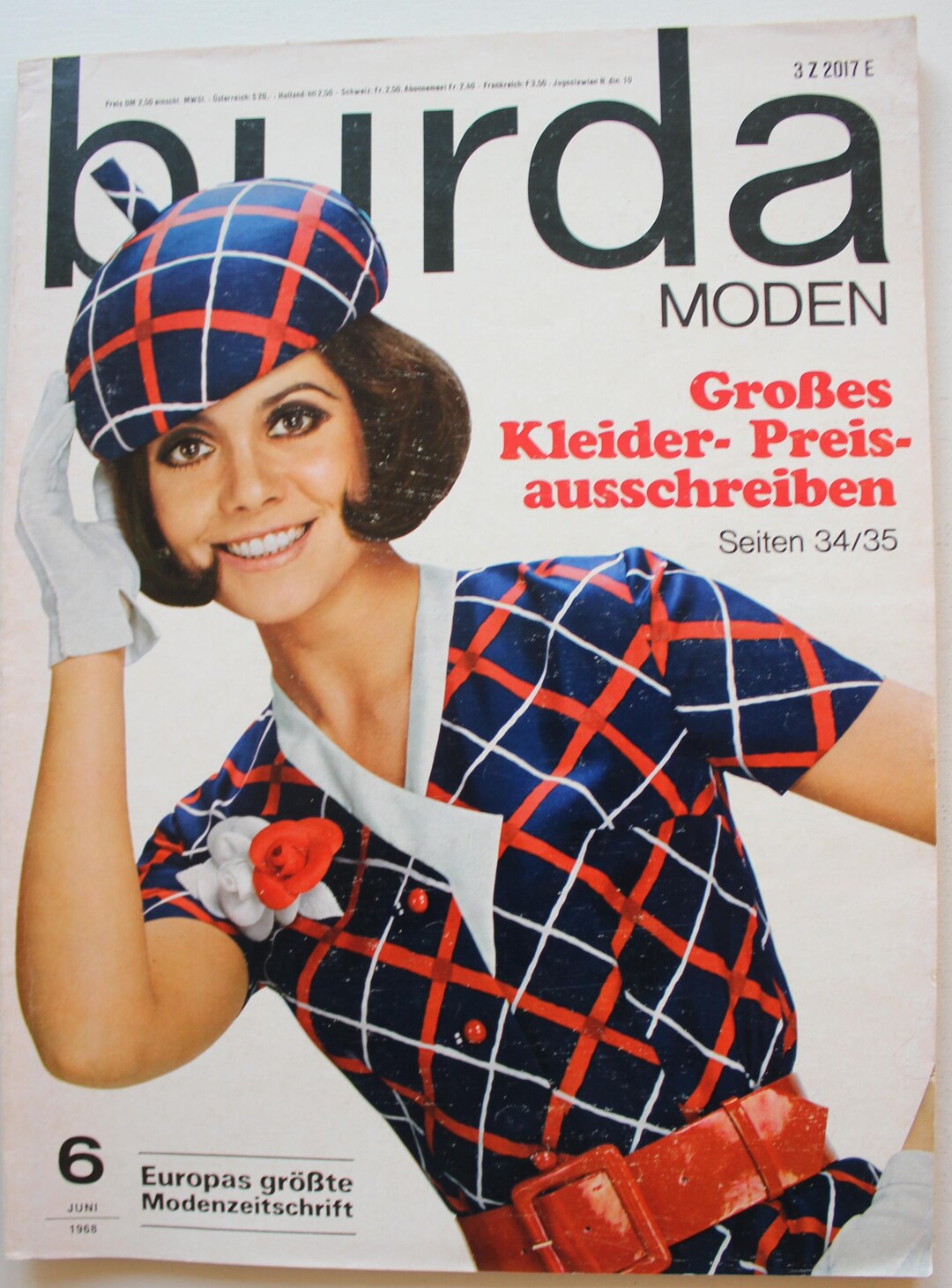 Burda Moden 6/ 1968 Instructions, Pattern Sheets Fashion Magazine Retro ...