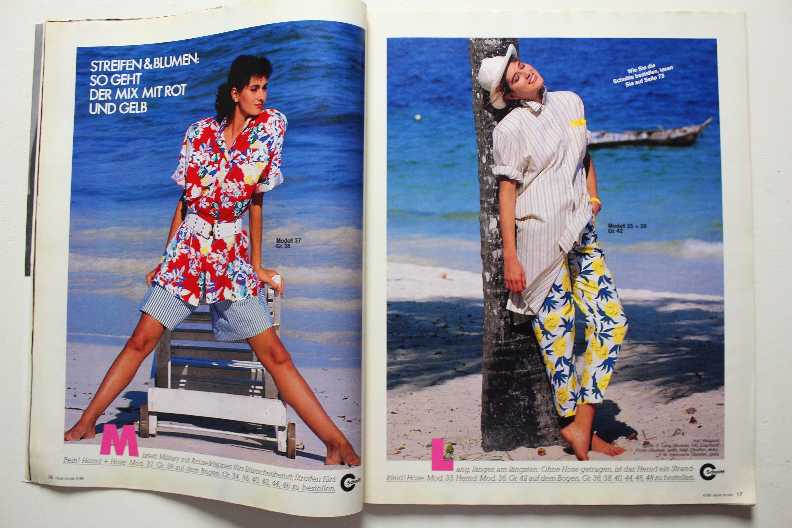 Magazine, 4/ Mode Cutting Work - Fashion Sewing Magazine, 1986 Etsy Magazine Supplement, Neue Fashion Magazine, Sheet, Fashion
