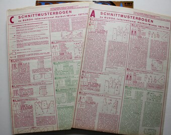 Vintage 1970s BURDA International SUMMER German Magazine