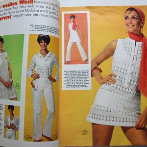 Burda Moden 7/ 1969 instructions, feuilles à découper, magazine de mode, livret de mode, magazine de couture, magazine de mode image 3