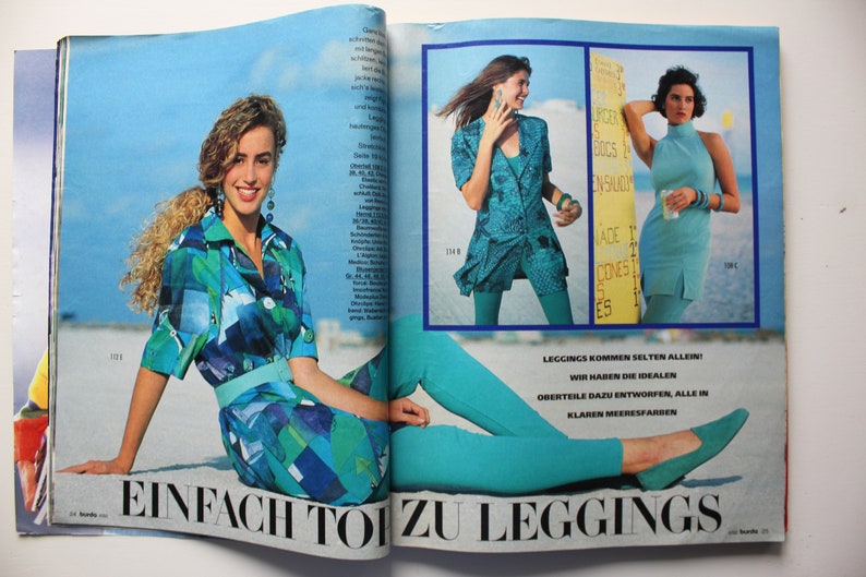 Burda Moden 4/ 1992 Anleitungen ,Schnittbogen , Modezeitschrift Modeheft Nähzeitschrift Modemagazin Bild 7