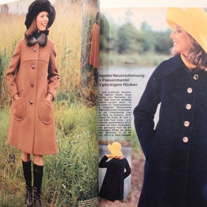 Burda Moden 10/ 1972 avec instructions, feuilles à découper, magazine de mode, livret de mode, magazine de couture, magazine de mode image 7