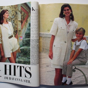 Burda Moden 4/ 1992 Anleitungen ,Schnittbogen , Modezeitschrift Modeheft Nähzeitschrift Modemagazin Bild 8