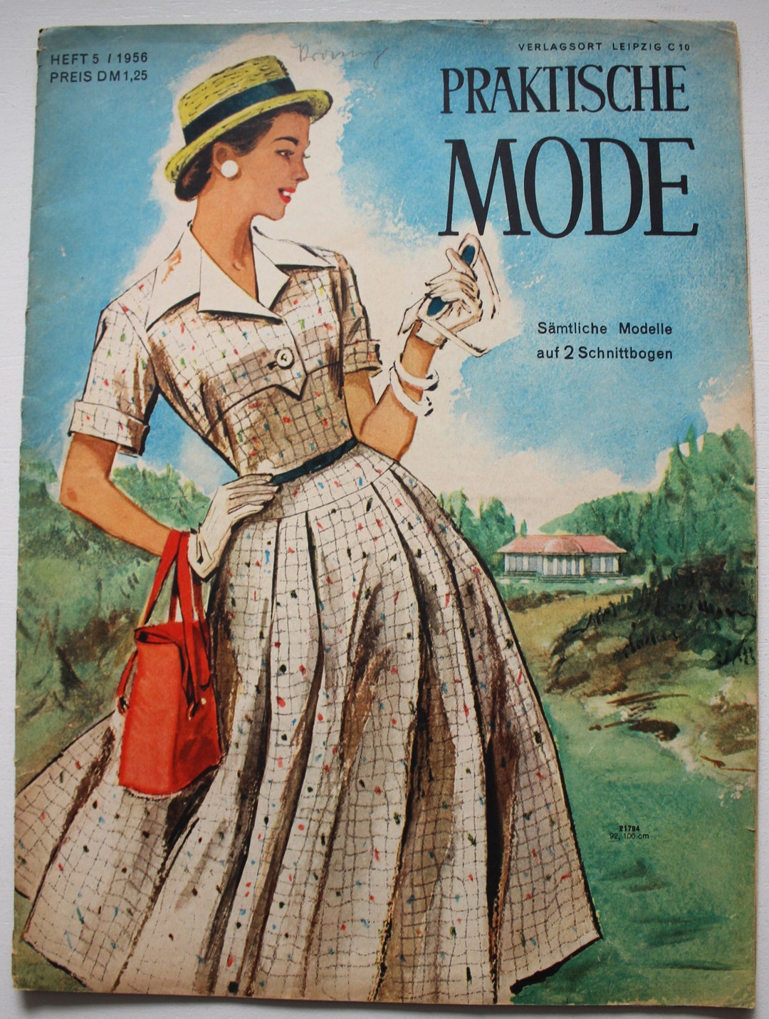 Practical Fashion Issue 5 1956 Fashion Magazine With Pattern Sheets