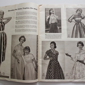 Beyer Mode 5 /1958 Arbeitsheft Schnittbogen Arbeitsheft Modezeitschrift Modeheft Nähzeitschrift Modemagazin Bild 3