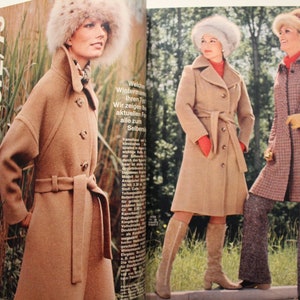 Burda Moden 10/ 1972 avec instructions, feuilles à découper, magazine de mode, livret de mode, magazine de couture, magazine de mode image 6
