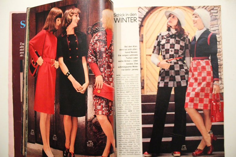 Burda Moden 10/ 1972 avec instructions, feuilles à découper, magazine de mode, livret de mode, magazine de couture, magazine de mode image 8