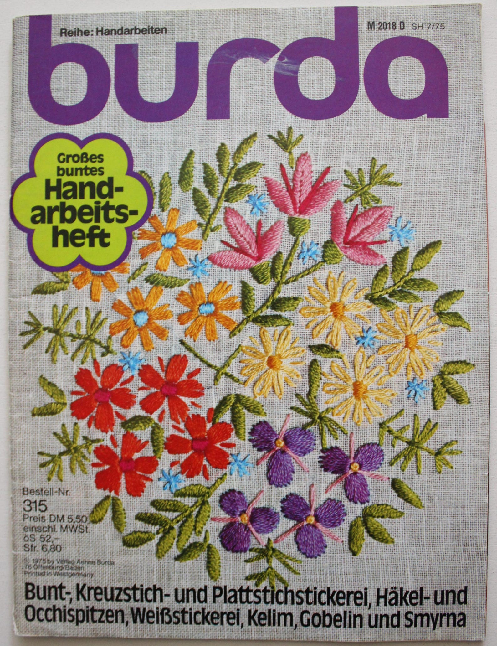 Burda Craft Booklet 1975 Pattern Sheet Craft Vintage - Etsy