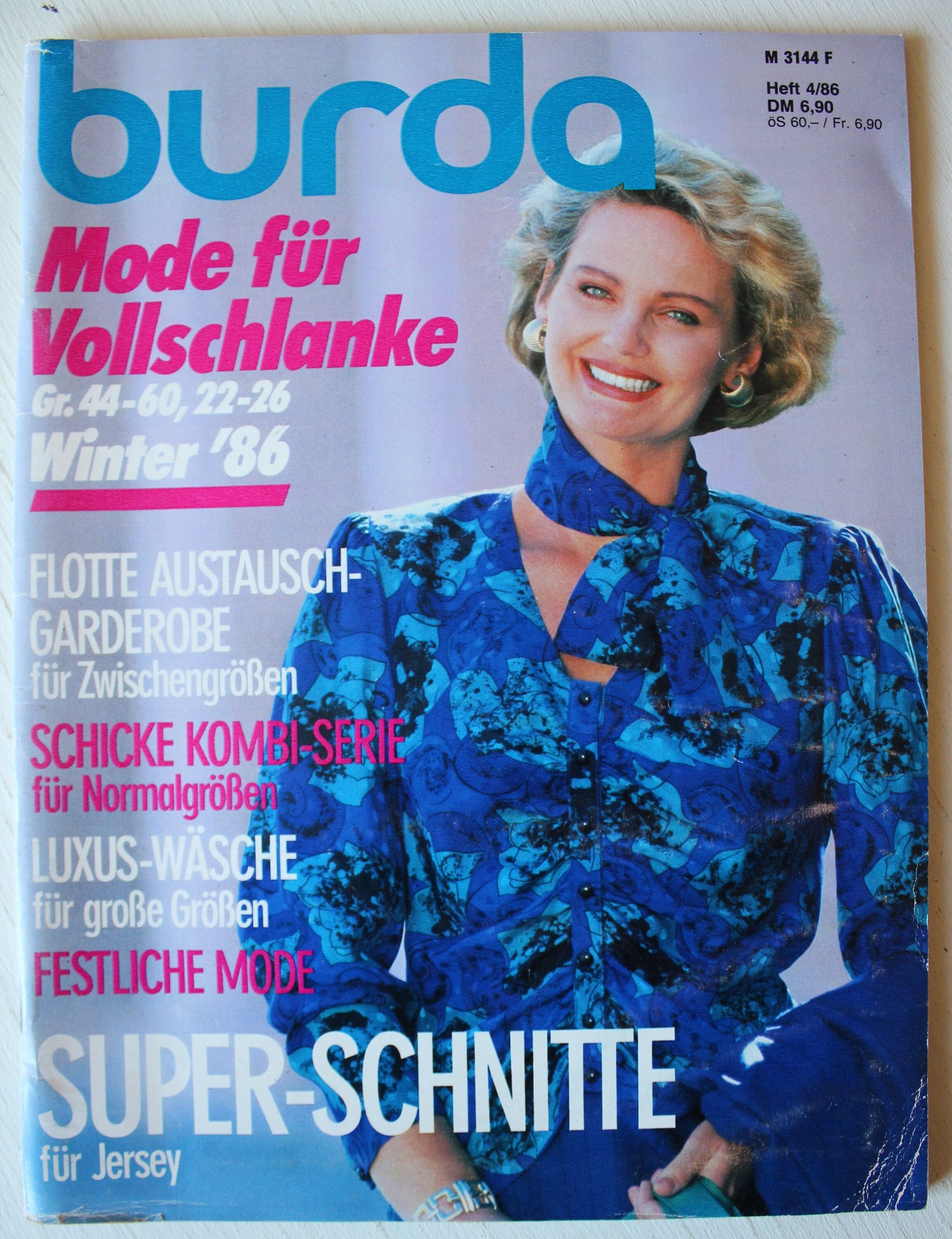 ふくよかな人のためのブルダ ファッション、1986 年冬、説明書付き