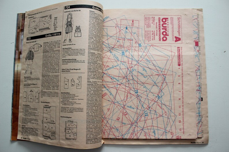 Burda Special Toddler Fashions Autumn/winter 1991 Instructions, Pattern