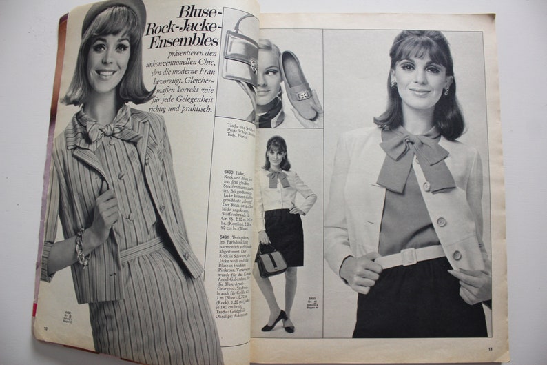 Burda Moden 5/ 1967 instructions, cutting sheets, fashion magazine, fashion booklet, sewing magazine, fashion magazine image 5