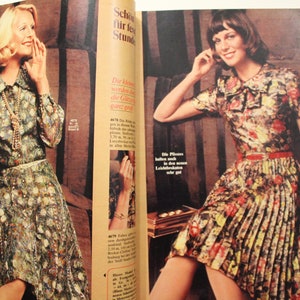 Burda Moden 10/ 1972 avec instructions, feuilles à découper, magazine de mode, livret de mode, magazine de couture, magazine de mode image 4