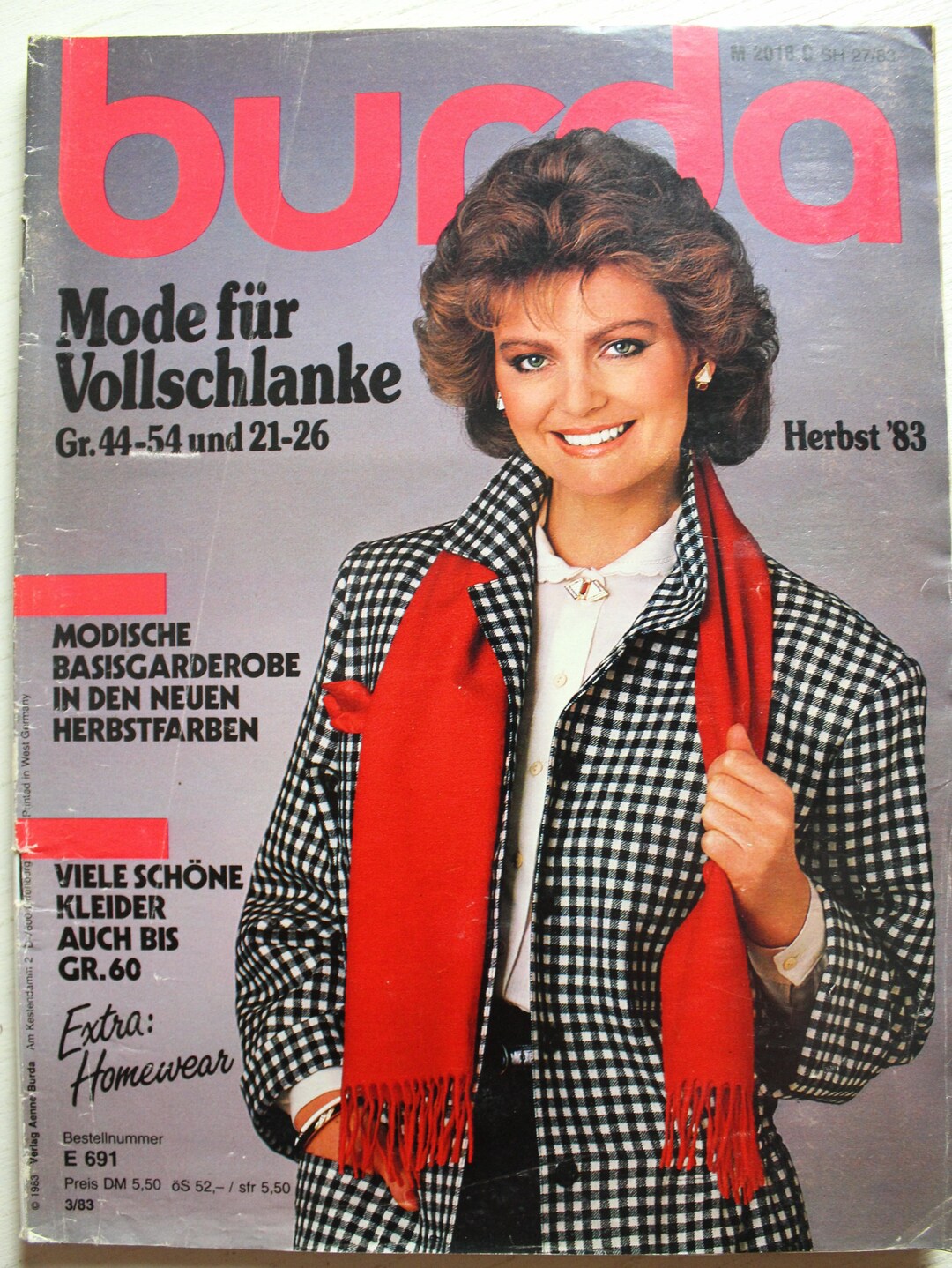 Burda Fashion for Full-figured, Autumn 1983 With